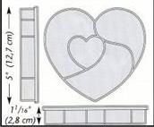 Novelty Compartment Boxes - Heart