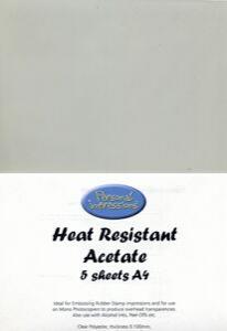 A4 Heat Resistent Clear Acetate (5 Sheets) 