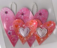 Handmade Everyday S/D - Pink Layered Hearts