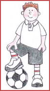 Paper Nation Stamps - Football Boy