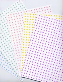 Glitter Card - Polka Dots (Pack of 5) 