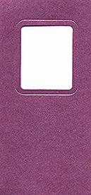 Pearlescent Small DL Aperture Cards - Blackcurrant