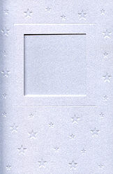 Embossed Cards/Envelopes -   Allover Stars (Pearl White)