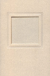 Embossed Cards/Envelopes -  Plain Border (Ivory)