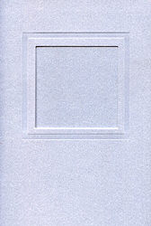 Embossed Cards/Envelopes -  Plain Border (Pearl White)