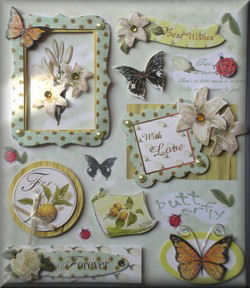 Handmade Dec Everyday L/P  - Butterfly Frame (8004)