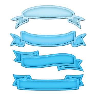Spellbinders Shapeabilities Dies - Ribbon Banners 