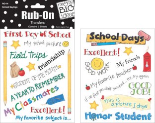 MamBi Rub-Ons - School Sayings
