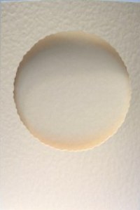 Aperture Cards -  Deckled Circle Cream (5)