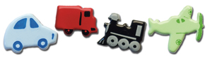 Queen & Co Shaped Brads - Vehicles