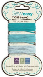 We R Memory Keepers Sew Easy Floss- Aqua (26 yards)