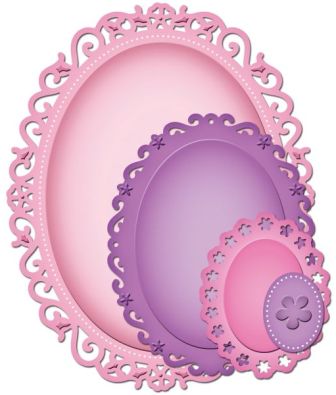 Spellbinders Nestabilities - Floral Ovals (S4-356)