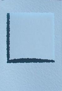 Apurture Cards -  Deckled Square Pale Blue (5)