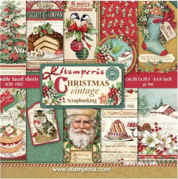 DEAR SANTA BY HELZ CUPPLEDITCH 8" X 8" PAPER PAD FOR CARDS AND CRAFTS