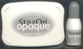 StazOn Ink Pads - Cotton White Set (With Re-Inker)