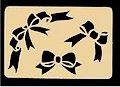 Brass Embossing Stencil - Bow