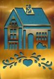 Brass Embossing Stencil - Country Home