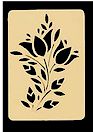 Brass Embossing Stencil - Flowers