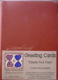 5 x 7 Single Fold Cards - Terracotta