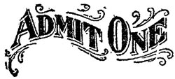 Tim Holtz Woodmounted Stamps - Admit One