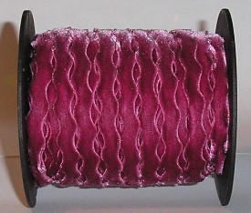 Maya Road Velvet Ric Rac - Rich Pink