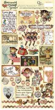 Vintage Cardstock Stickers - Little Girls