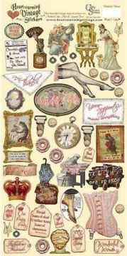 Vintage Cardstock Stickers - Wonderful Woman