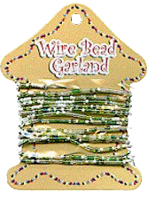 Wire Bead Garland - Green/Multi