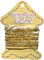 Wire Bead Garland - Gold/Clear