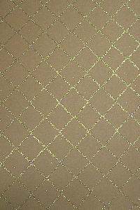 A4 Glitter Card -Basket Weave Gold