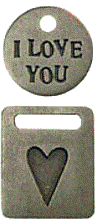 Pebbles Inc Word Charms - I Love You