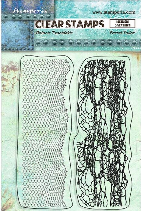 Stamperia Songs of the Sea Clear Stamps Double Border (WTK184)