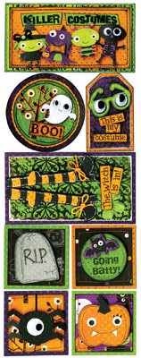Bo Bunny Boo Crew - Killer Costumes Stickers