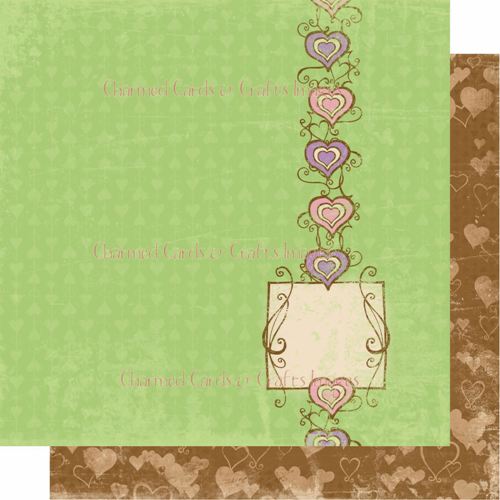 Bo Bunny Smoochable Paper - Heartbeat