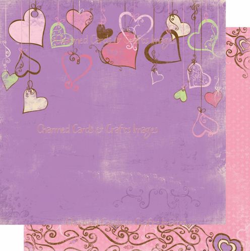 Bo Bunny Smoochable Paper - Heart Strings