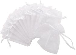 White Organza Bags