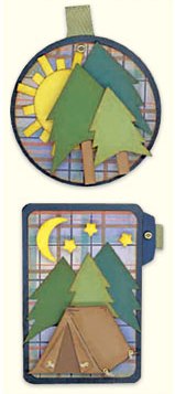 K&Co Just Jinger - Camping Round Tag and File Folder