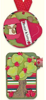 K&Co Just Jinger - Apple Round Tag and File Folder