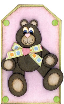 K&Co Just Jinger -  Teddy Bear Tag (Xtra Large)