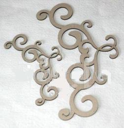 Just Chipboard  - Flourish 3