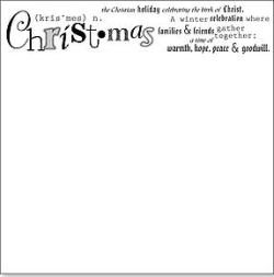 Hot Off The Press Clear Overlay - Christmas