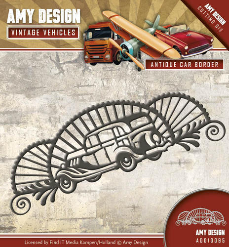 Amy Design Craft Dies - Antique Car Border (10095)