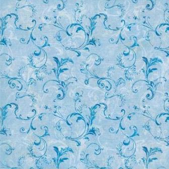 K & Company Watercolor Bouquet Paper - Blue Swirls