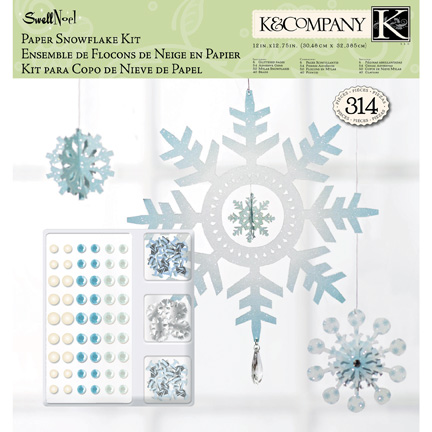 K&Co Swell Noel - Snowflakes Paper Crafting Pad Kit