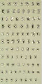 K&Co - BW Formal Alphabet Clearly Yours 