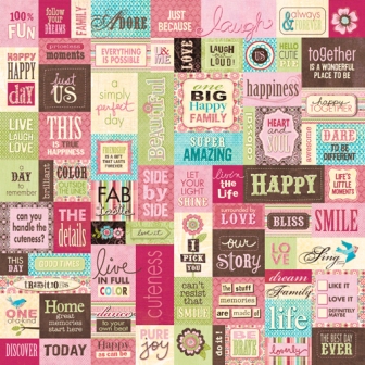 K&Co Kelly Panacci Blossom Patchwork Paper (words)