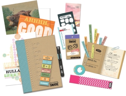 K&Company SMASH Book SET journal with Embellishments and mini smash book