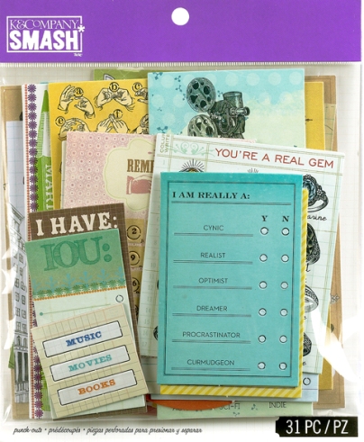 K&Company SMASH Book SET journal with Embellishments and mini smash book