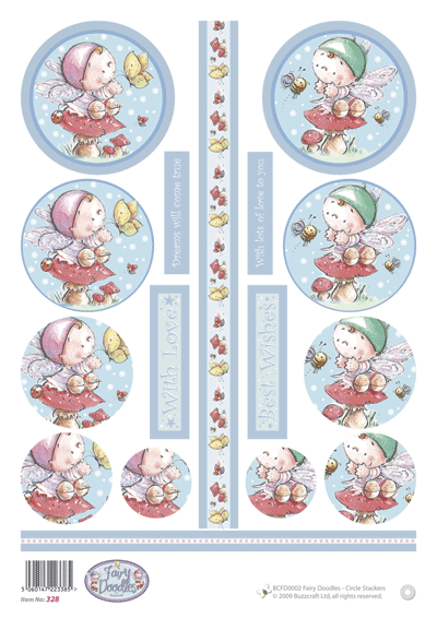 Fairy Doodles - Circular Stackers (328)
