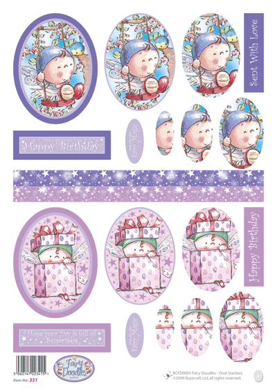 Fairy Doodles - Oval Stackers (331)